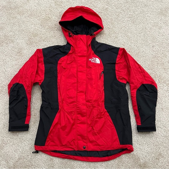 The North Face Women’s Gore-Tex Shell Coat Jacket Size XS Petites Red Hooded, - Picture 2 of 16